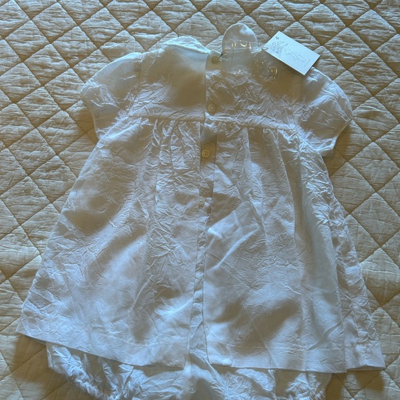 La Petite Ourse Vintage Christening Onesie Outfit Size 18 Months New With Tag - Picture 7 of 8